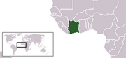 Republika Wybrzeża Kości Słoniowej - Położenie